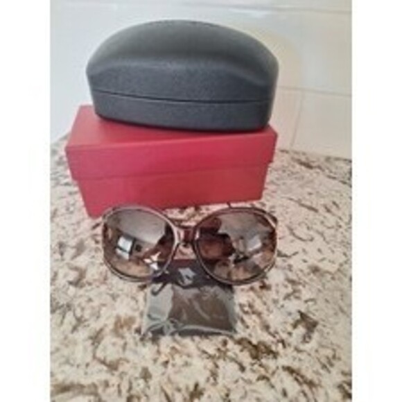 NWT Salvatore Ferragamo SF600S-220 Dark Brown Sunglasses - Picture 1 of 1